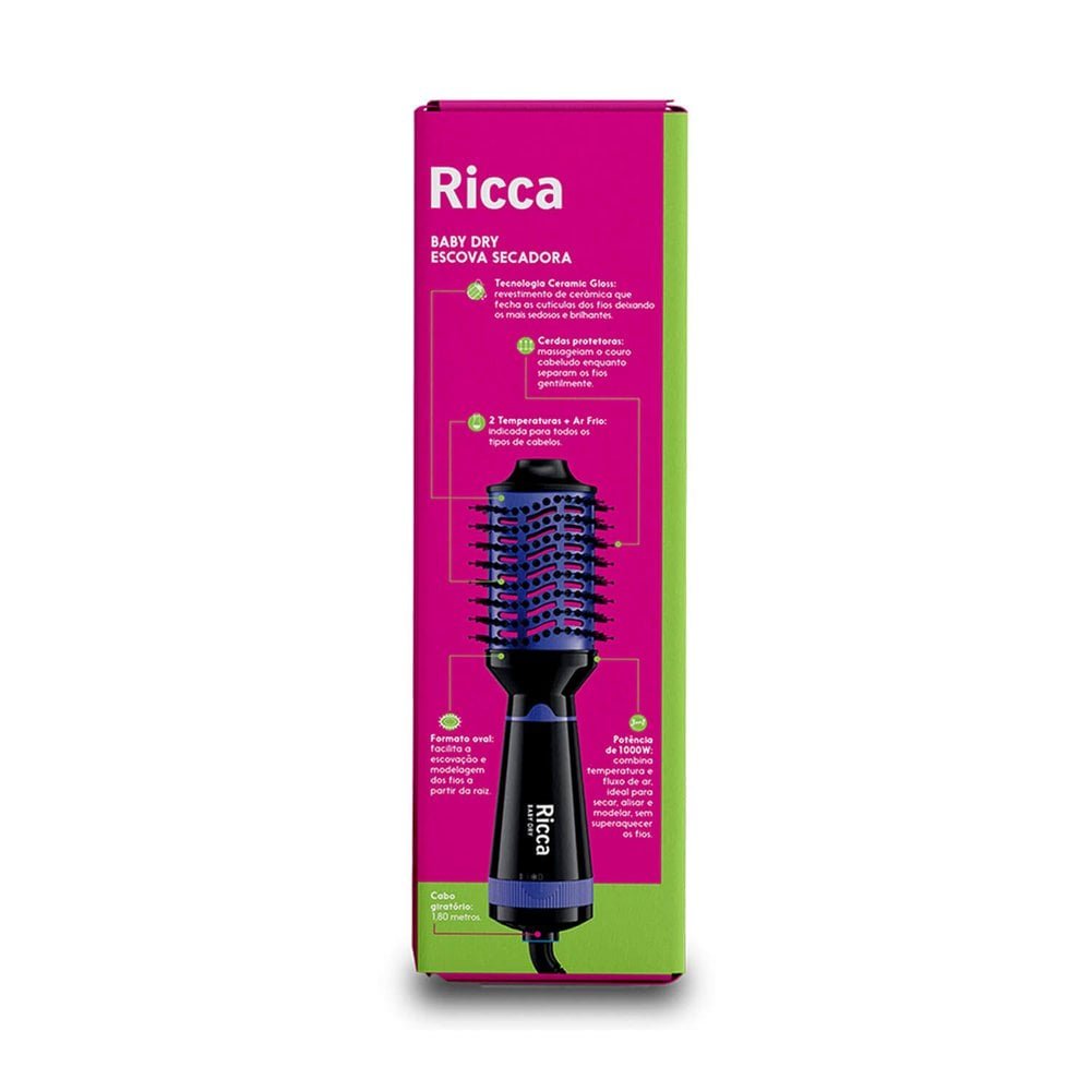 Escova Secadora Ricca Mini Baby 220V ÚNICO 5