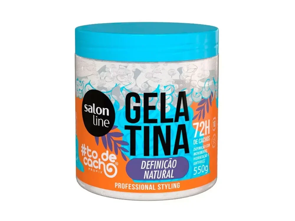 Gelatina Salon Line To de Cacho Definição Natural 550g