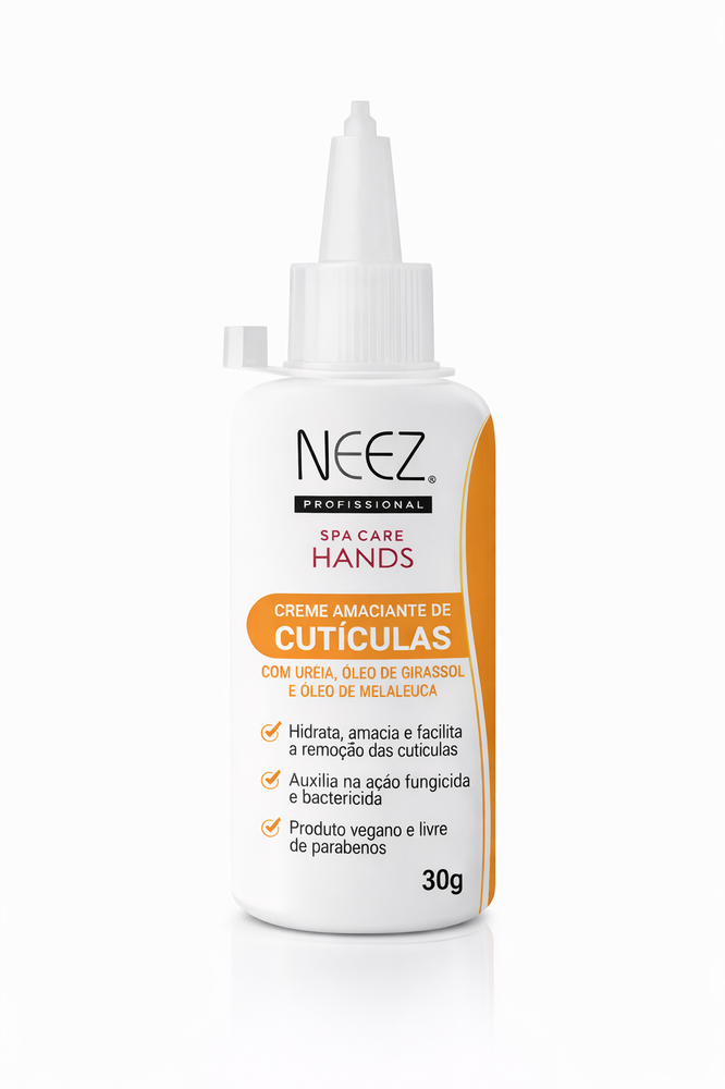 Kit Neez Spa Care Hands Creme Mãos 100gl + Creme Pés 100g + Amaciador de Cutícula 30g ÚNICO 4