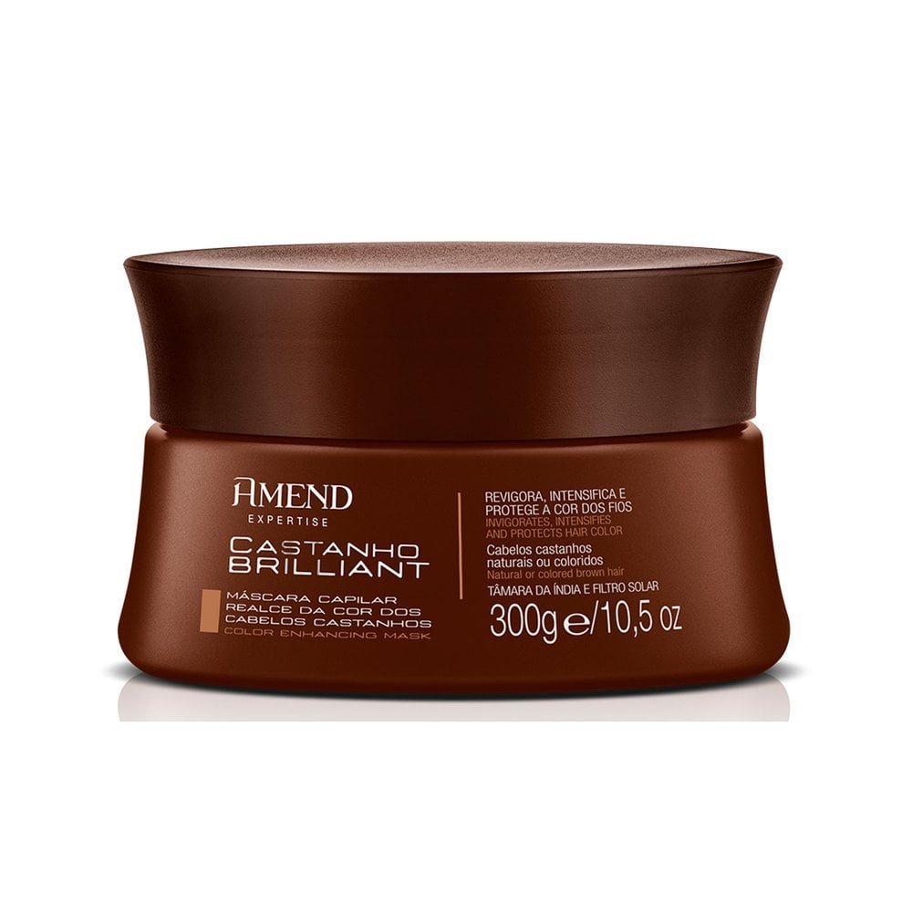 Máscara Amend Realce da Cor Castanho Brilliant - 300g