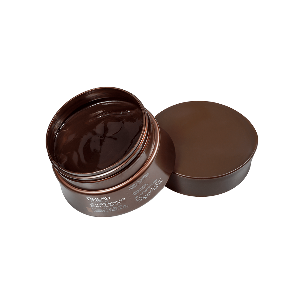 Máscara Amend Realce da Cor Castanho Brilliant - 300g 300g 2