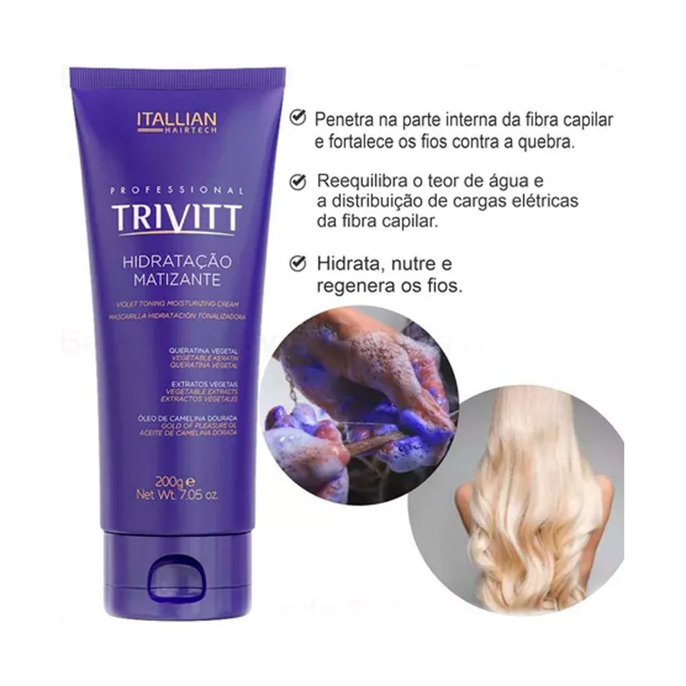 Máscara Itallian Trivitt Matizante 200g 200g 2