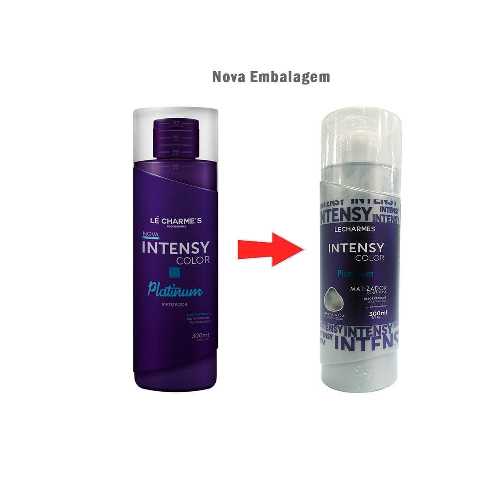 Máscara Matizadora Lé Charme's Intensy Color Platinum 300ml 300ml 5
