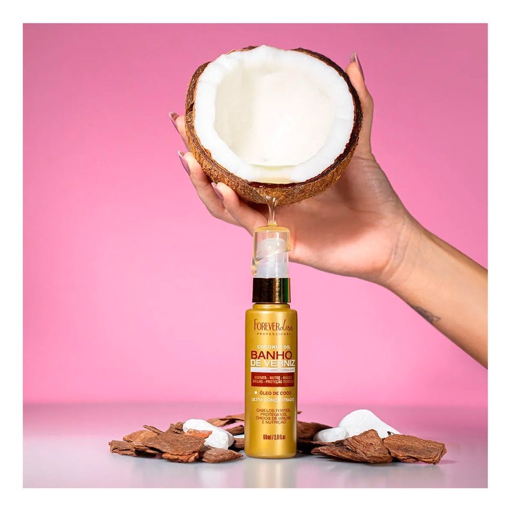 Óleo de Coco Forever Liss Banho de Verniz 60ml 60ml 2