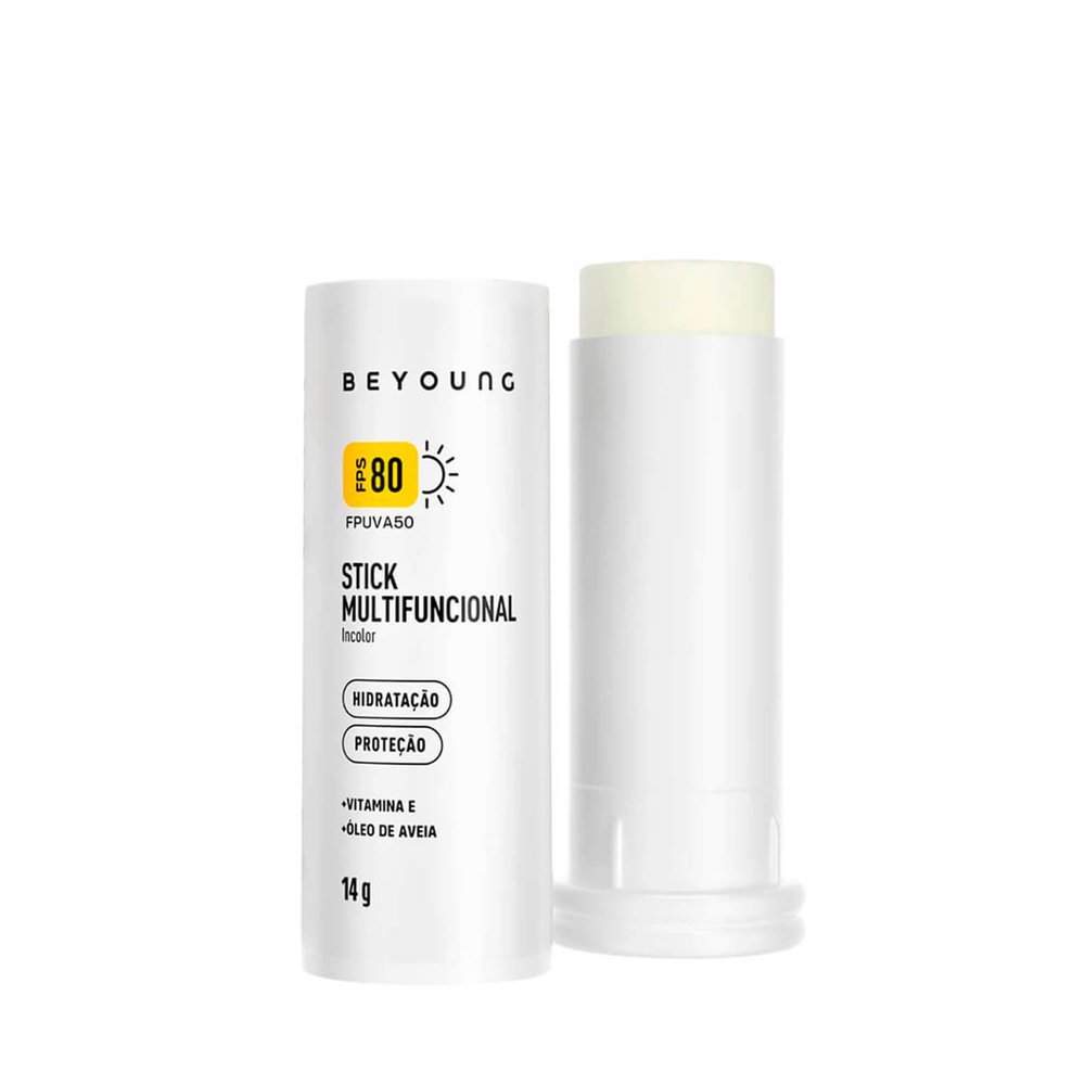 Protetor Solar Beyoung FPS80 Stick Incolor 14g 14g 2