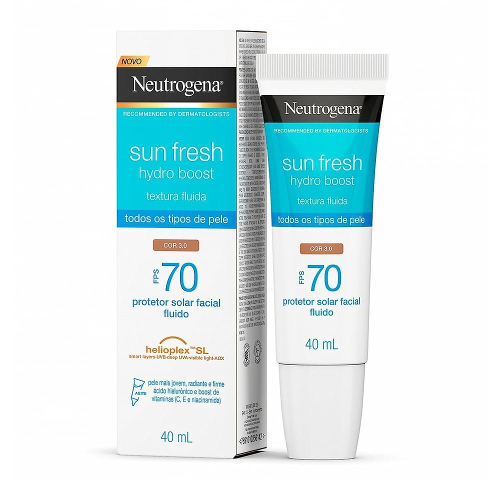 Proteto Solar Facial Neutrogena FPS 70 Cor 3.0 40ml