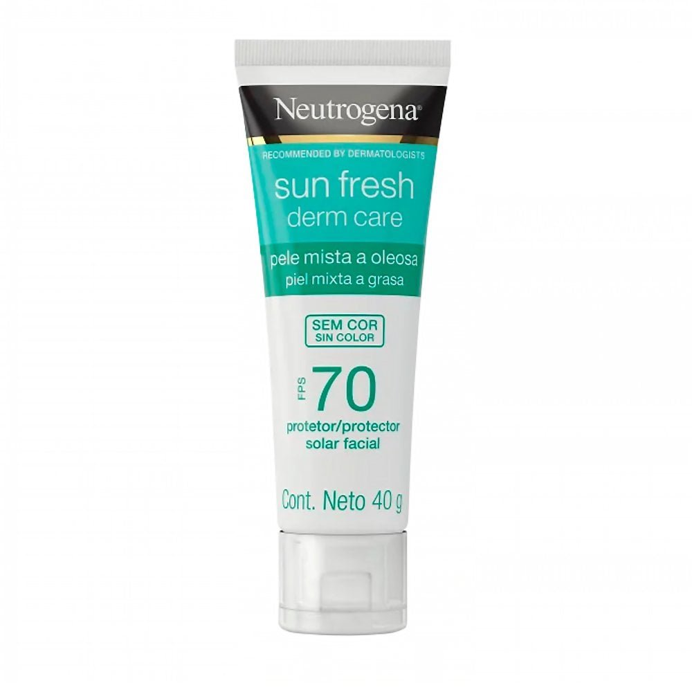 Protetor Solar Facial FPS 70 Neutrogena Sun Fresh Derm Care Sem Cor 40g