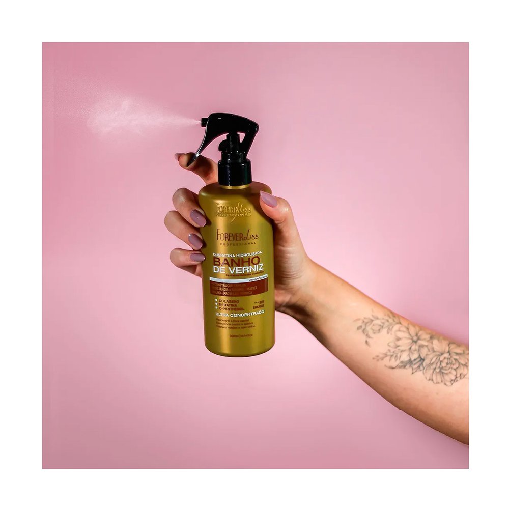 Queratina Hidrolisada Forever Liss Banho de Verniz 300ml 300ml 2