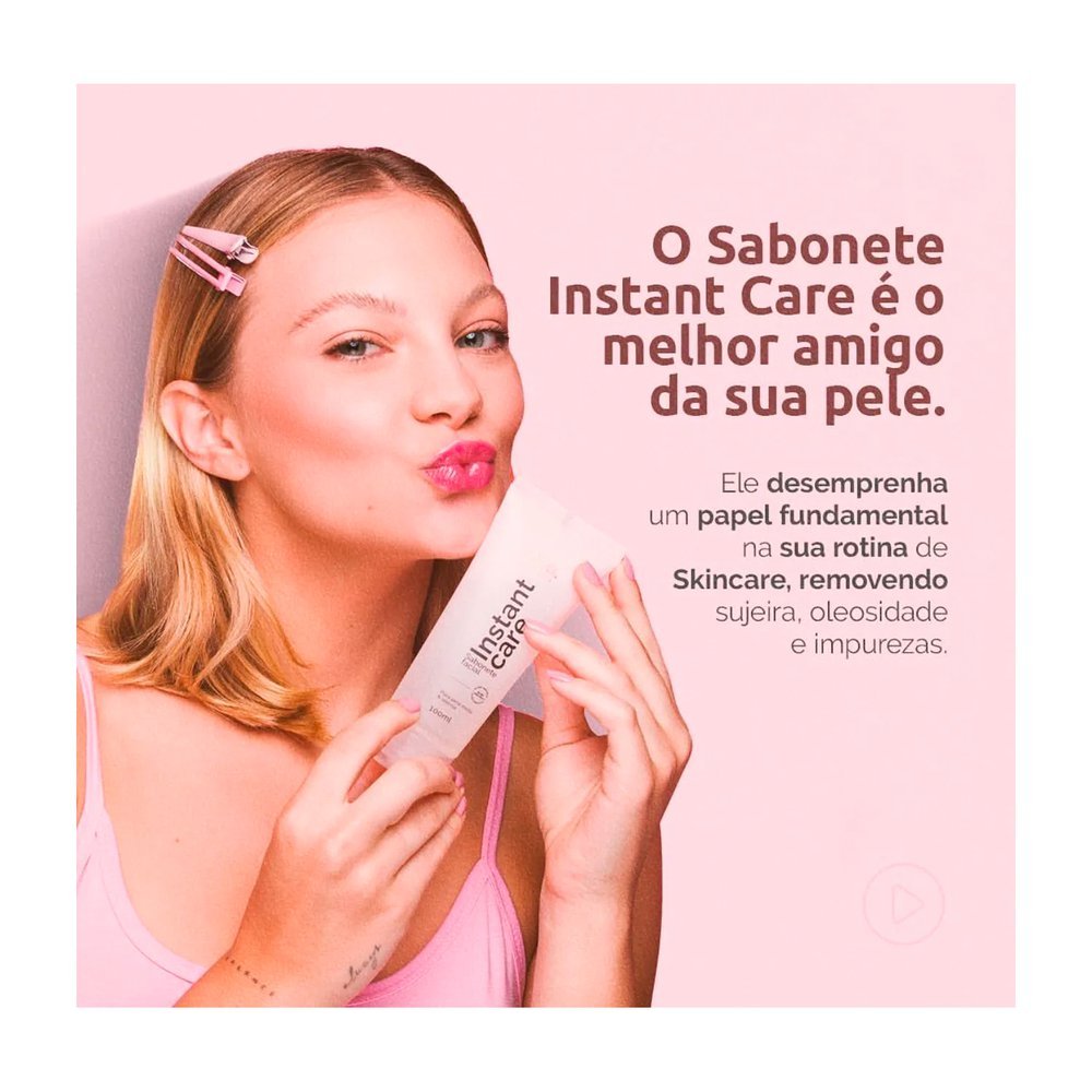 Sabonete Liquido Facial Nina Make Up Instant Care 100ml 100ml 3