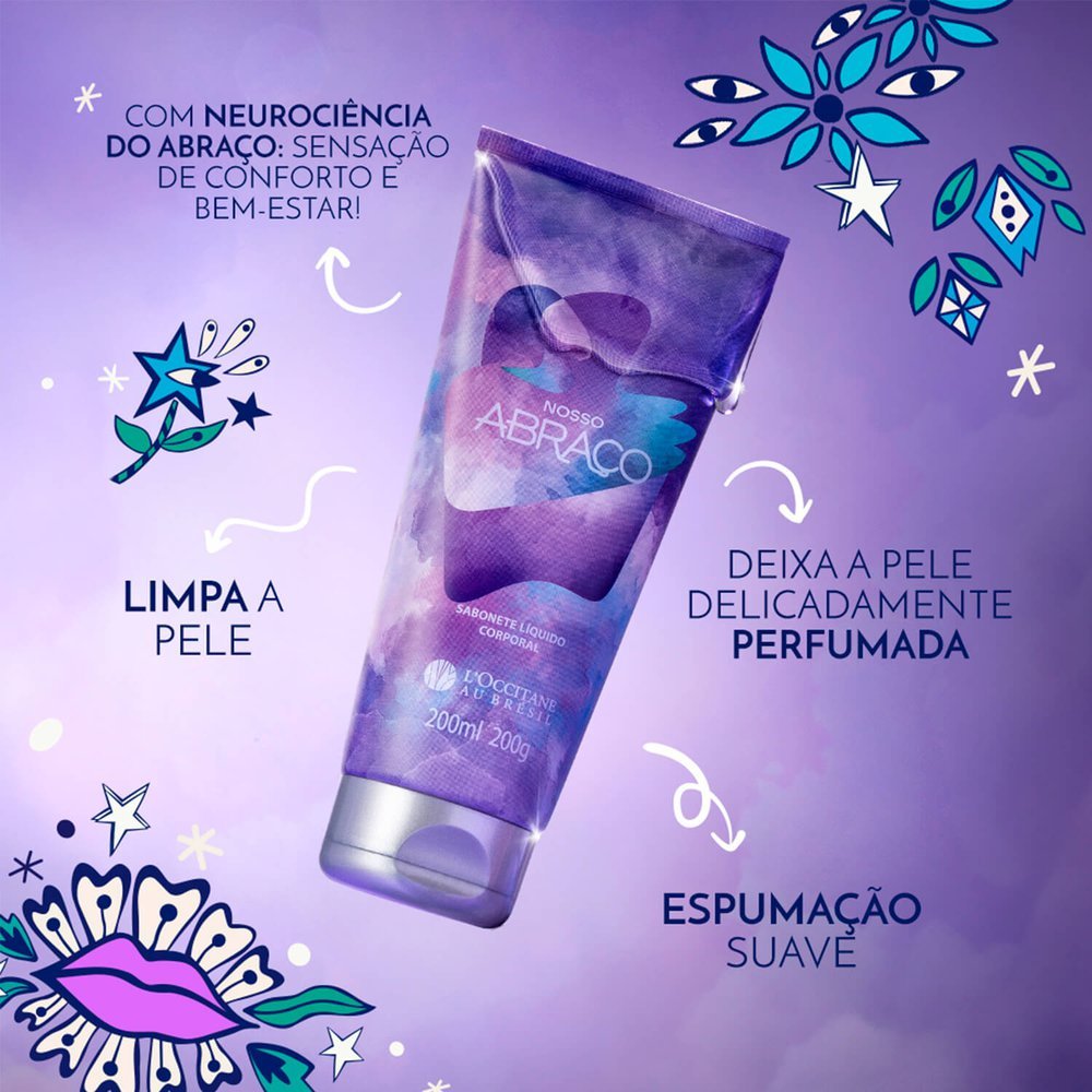 Sabonete Líquido L'Occitane Au Brésil Nosso Abraço 200ml 200ml 2