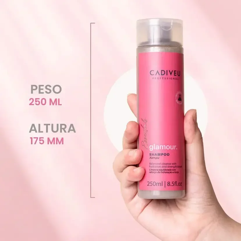 Shampoo Cadiveu Essentials Glamour - 250ml 250ml 6