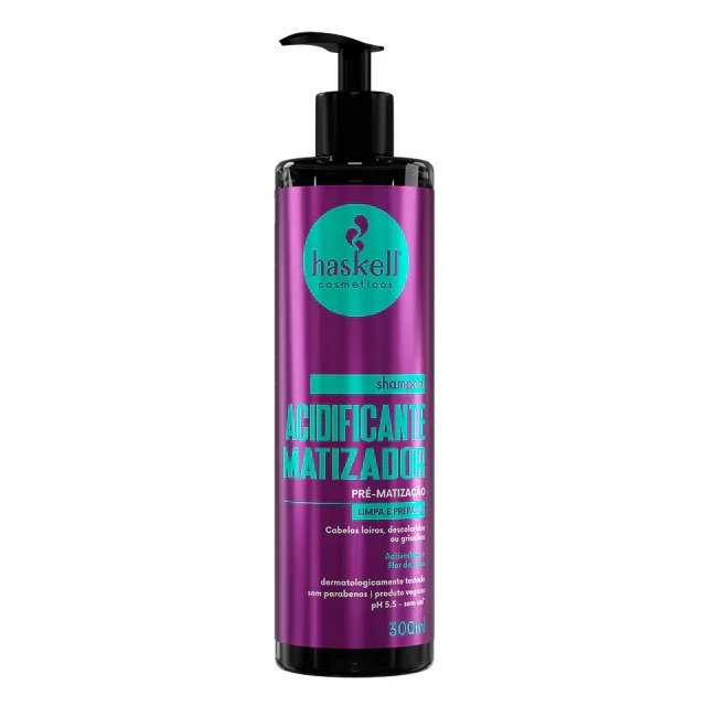 Shampoo Haskell Acidificante Matizador 300ml