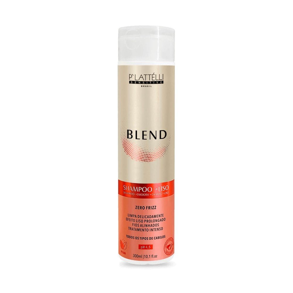 Shampoo Plattélli Blend Mais Liso 300ml