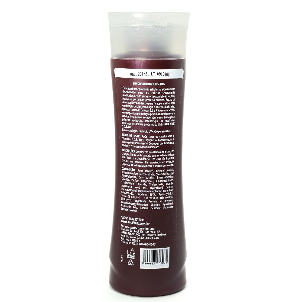 Condicionador Nick Vick Alta Performance SOS Fios 250ml 250ml 2