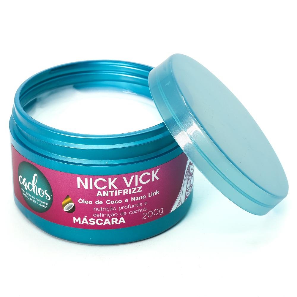 Máscara Cachos Nick Vick Antifrizz 200g Cabelos Cacheados 200g 2