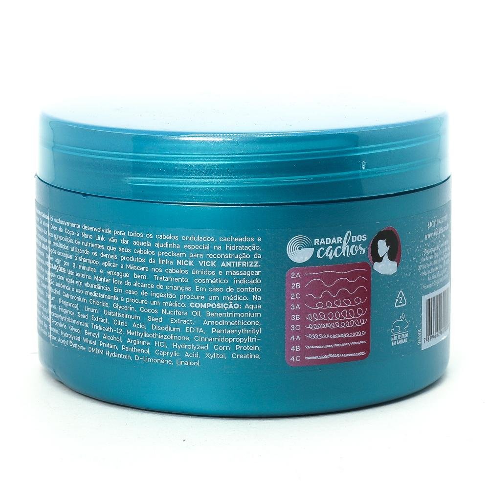 Máscara Cachos Nick Vick Antifrizz 200g Cabelos Cacheados 200g 3