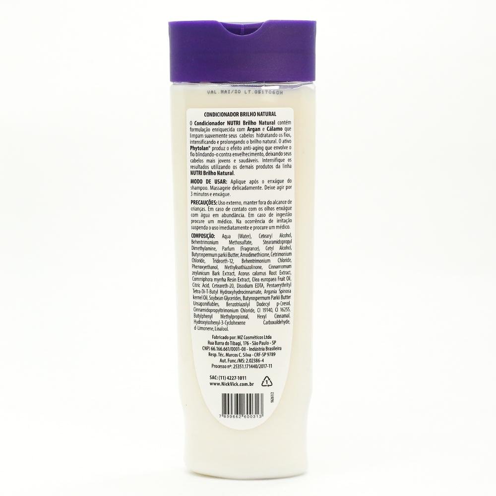 Condicionador Nick Vick Nutri Brilho Natural 300ml 300ml 2