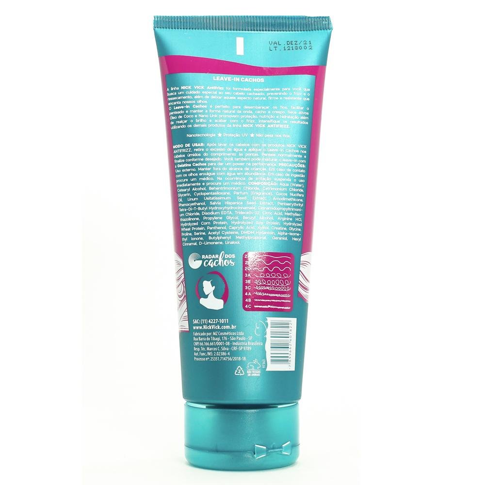 Leave-in Cachos Nick Vick Antifrizz 200g 200g 3