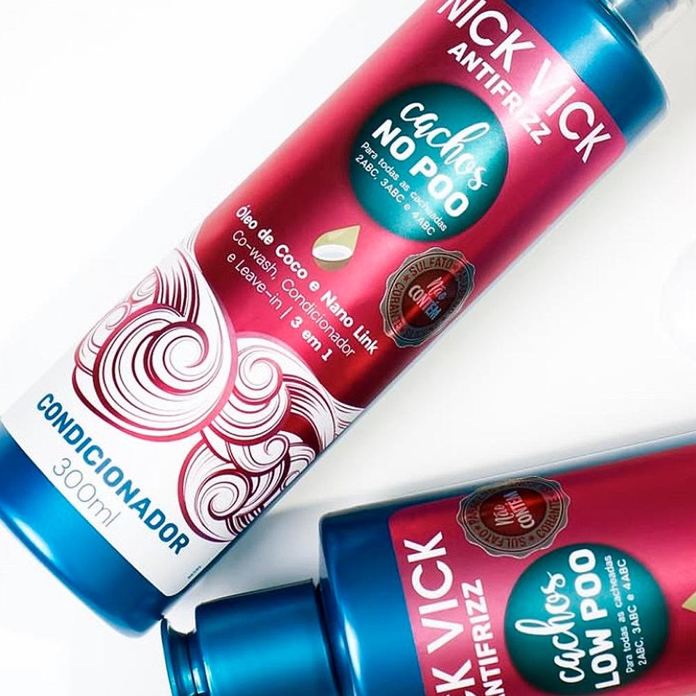 Condicionador Cachos No Poo Nick Vick Antifrizz 300ml 300ml 2