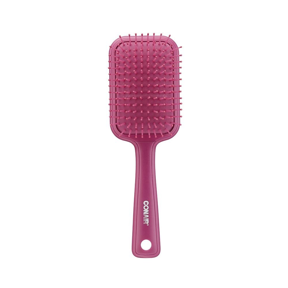 Conair Color Pops Pink Quadrada Escova de Cabelo Almofadada ÚNICO 1