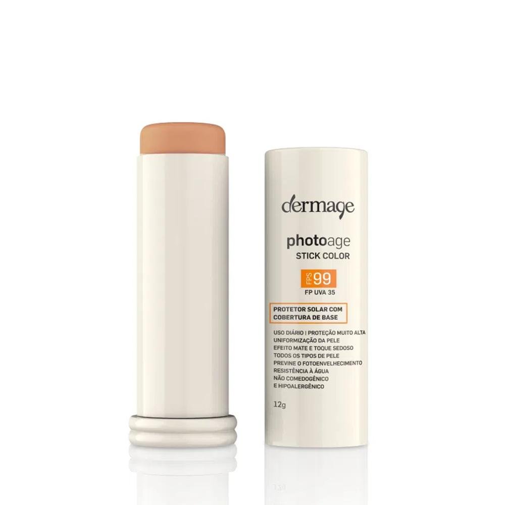 Dermage Photoage Stick FPS 99 Cor Nude Protetor Solar com Cor 12g Nude 1