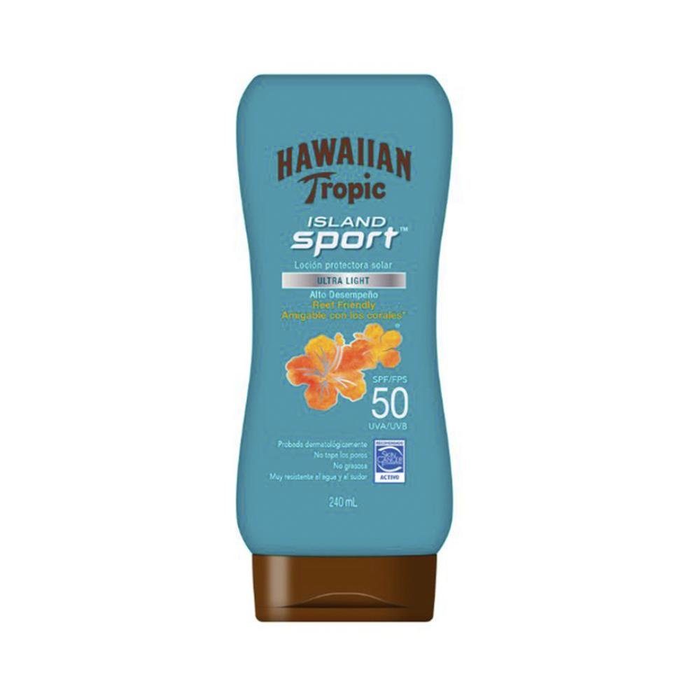 Hawaiian Tropic Island Sport Lotion FPS 50 Protetor Solar Corporal 240ml