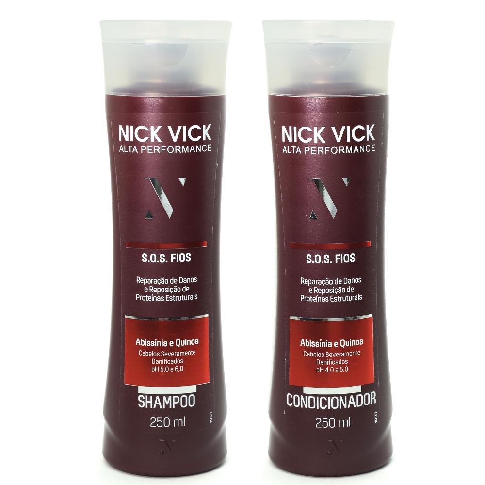 Kit NICK VICK SOS Shampoo e Condicionador ÚNICO 1