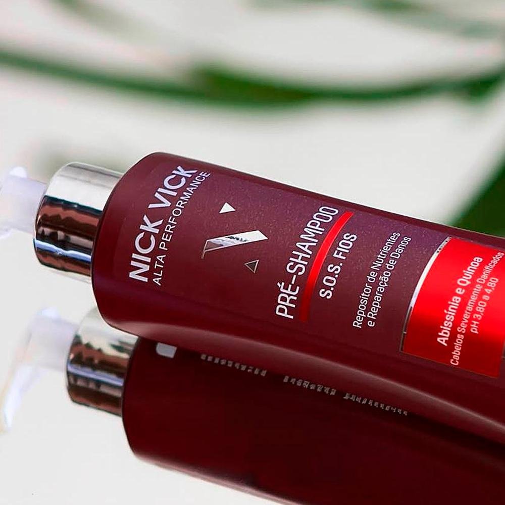 Pré Shampoo S.O.S Fios Nick Vick Alta Performance 200ml 200ml 2