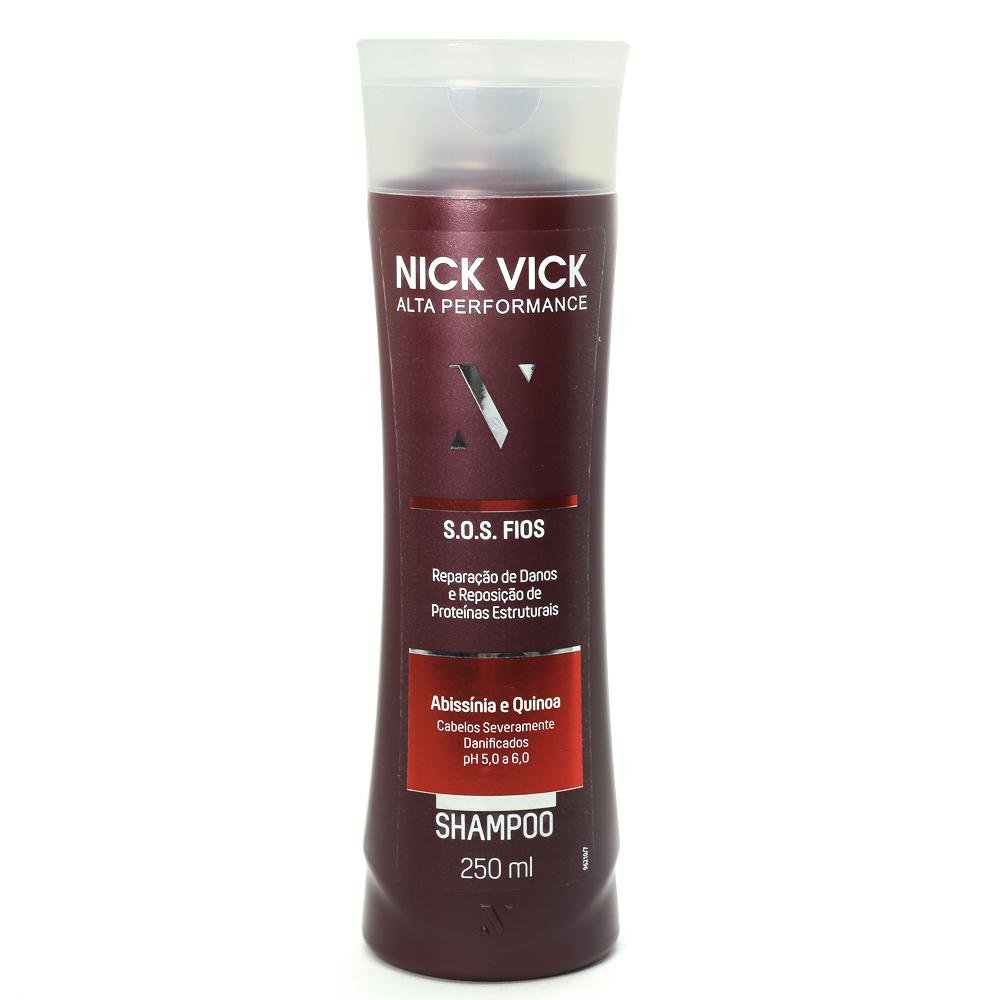 SHAMPOO S.O.S. FIOS NICK VICK ALTA PERFORMANCE 250ML