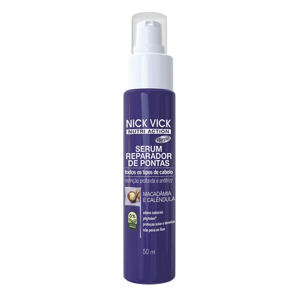 Serum Antifrizz Nick Vick Nutri 50ml Tonificador de Pontas