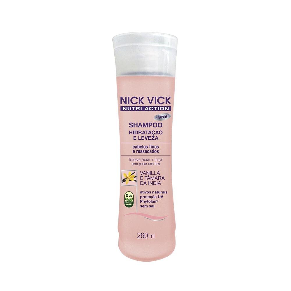 Shampoo Nick Vick Nutri Hidratação e Leveza 260ml