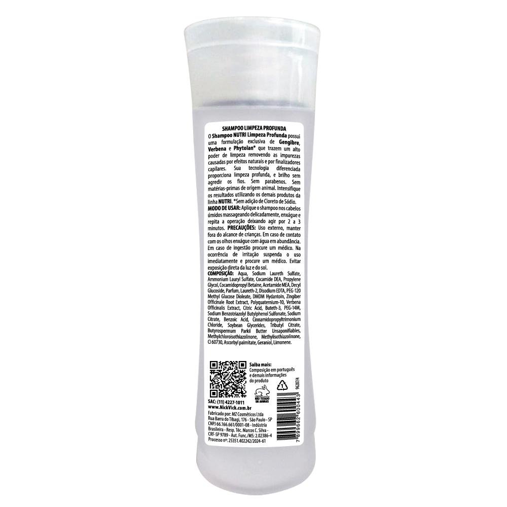 Shampoo Limpeza Profunda Nick Vick Nutri Action 260ml 260ml 2
