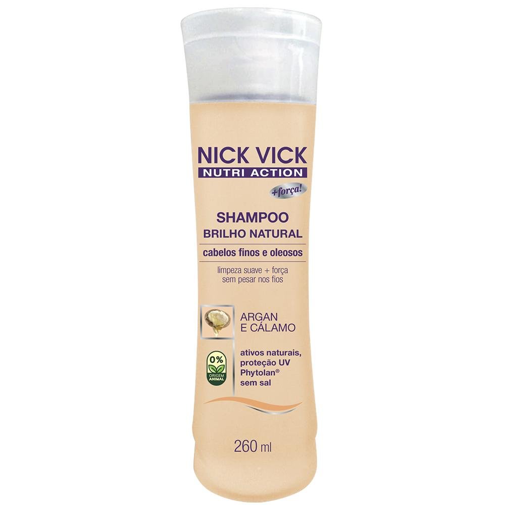 Shampoo Nick Vick Nutri Brilho Natural 260ml 260ml 1