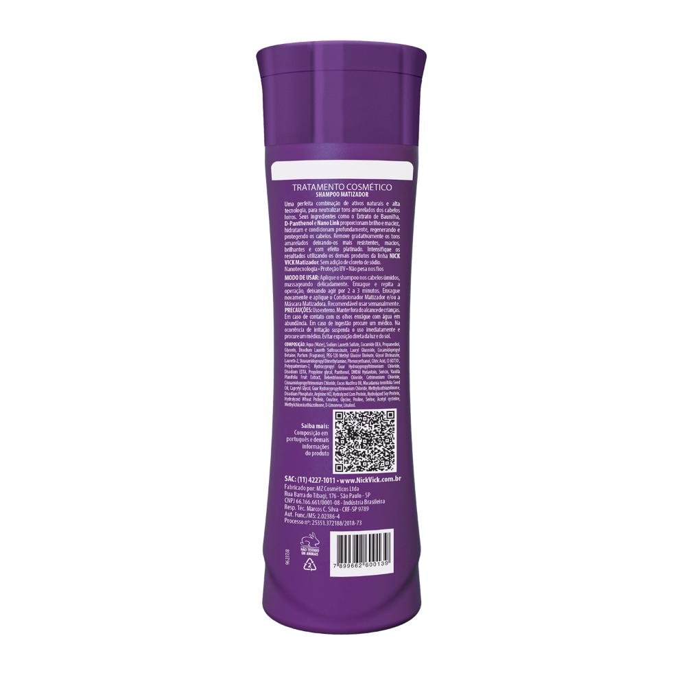 Shampoo Matizador Nick Vick Alta Performance 250ml 250ml 2