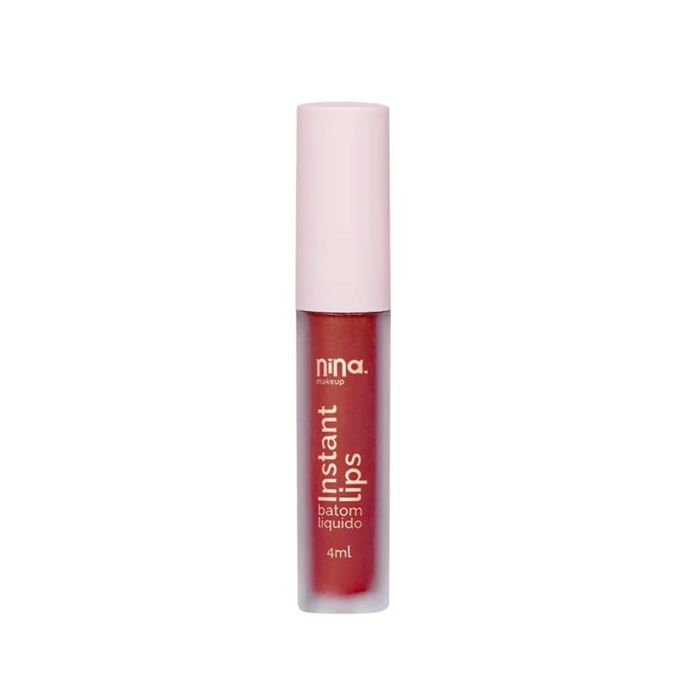 Nina Makeup Instant Lips Rubi Batom Líquido 4ml Rubi 1