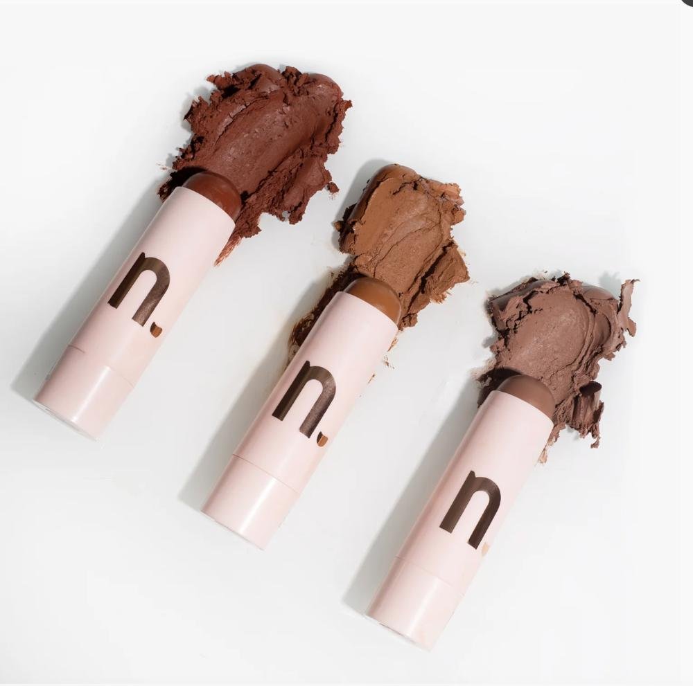 Nina Makeup Stick Contour 1 Contorno Facial Marrom 2