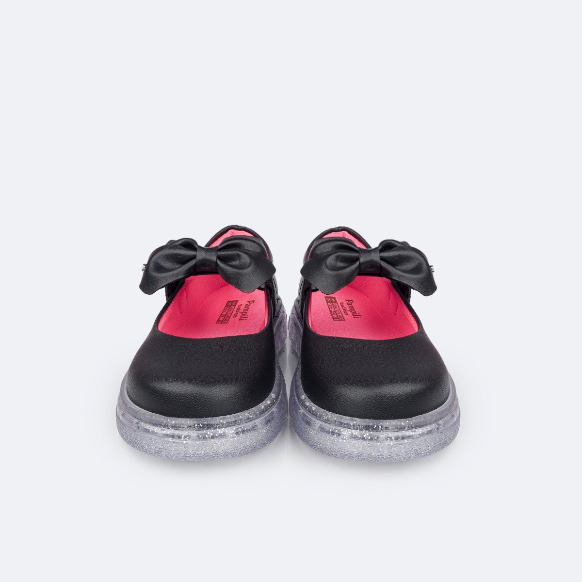 Sapato Infantil Menina Pampili com Led Anatomico Luxo Preto 3