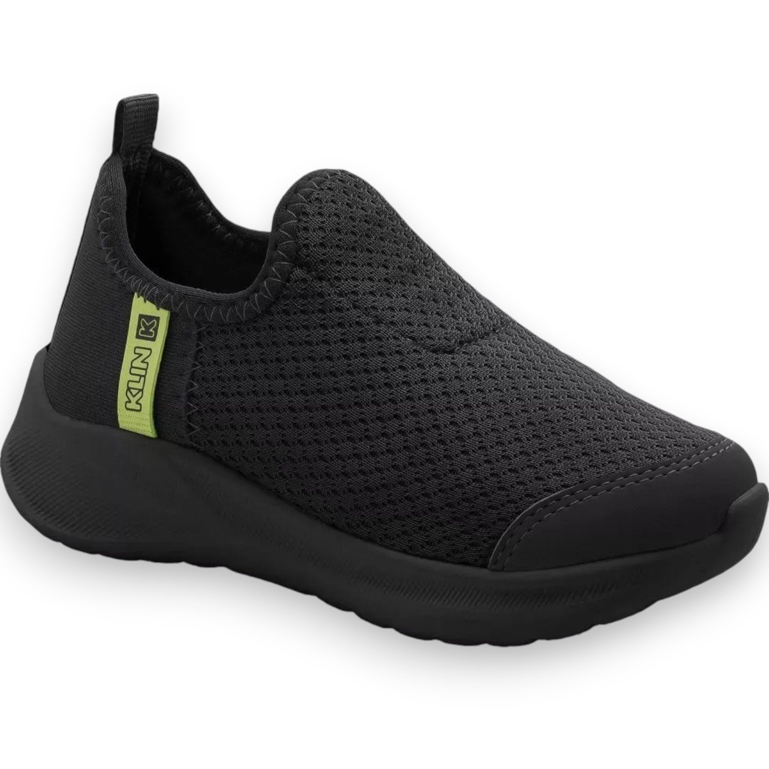 Tenis Infantil Menino Klin Preto Colegial Macio Original