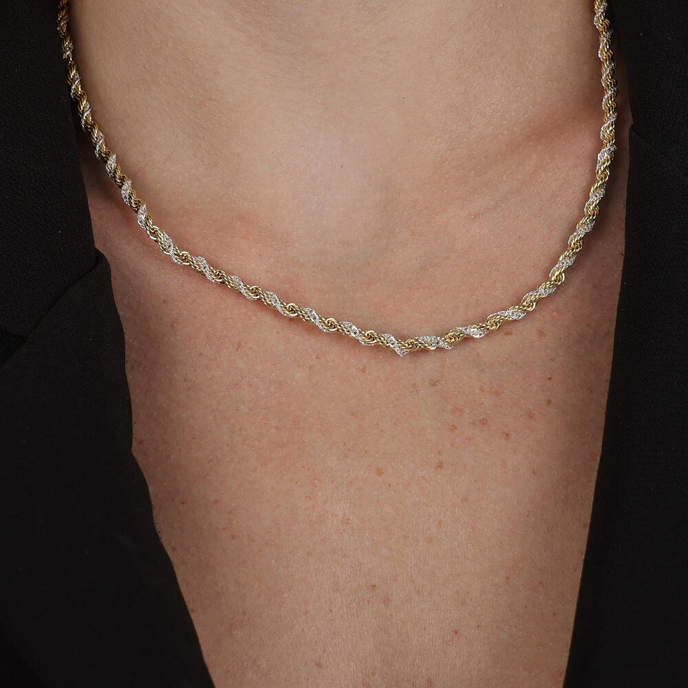 Colar Baiano Dourado e Prateado Dourado 2