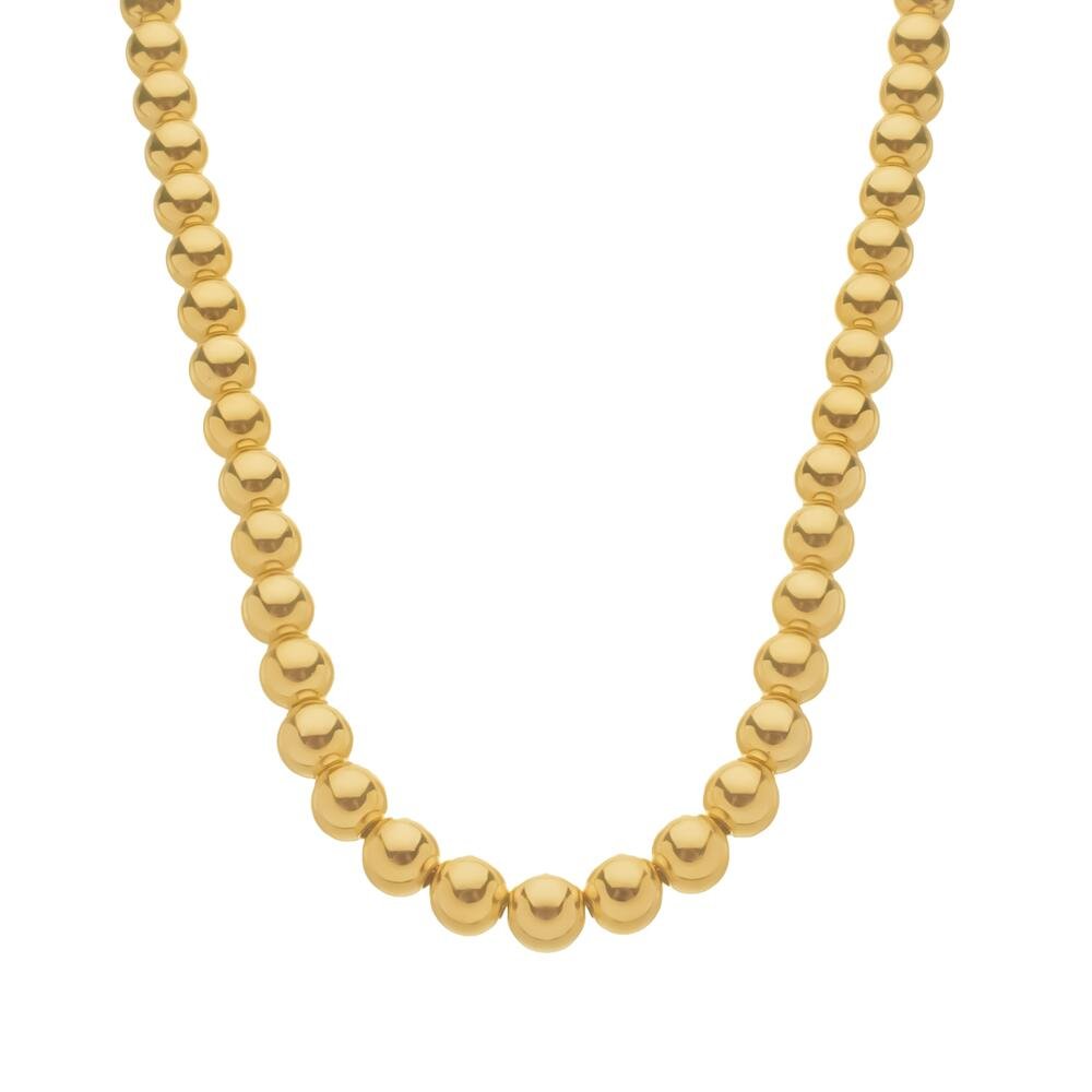 Colar Dourado de Bolas Médias Dourado 1