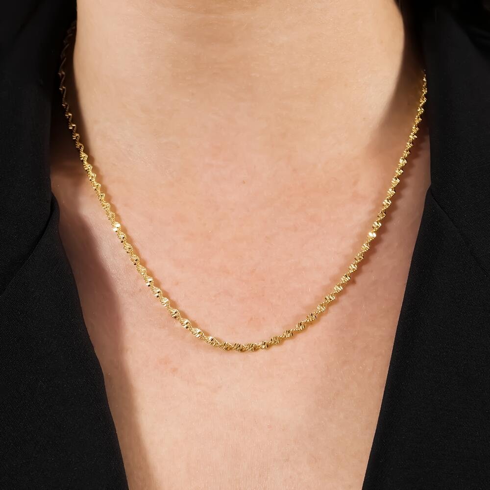 Corrente Dourada Singapura Dourado 2