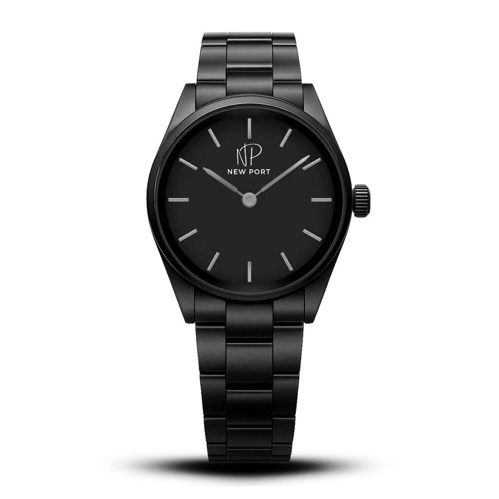 Relógio Masculino Casual Analógico Elegante Robusto New Port Preto 1