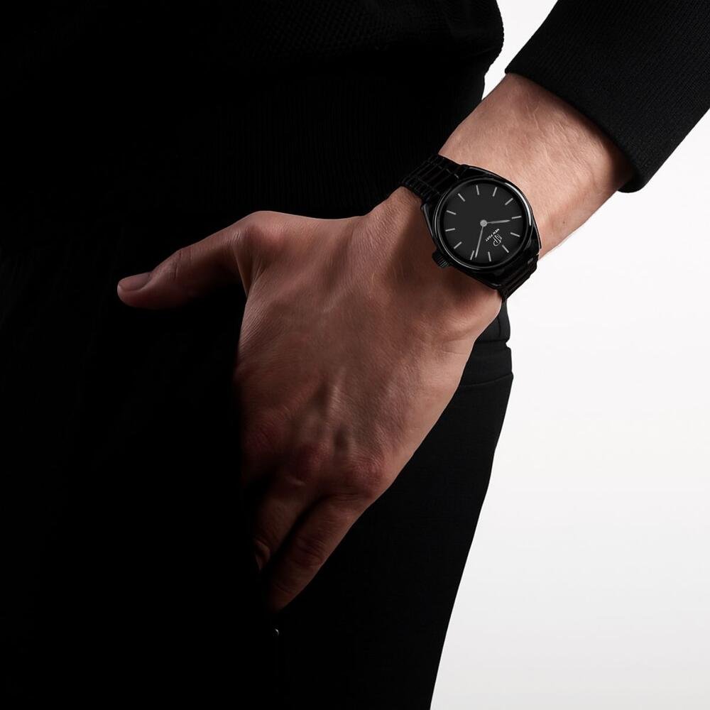 Relógio Masculino Casual Analógico Elegante Robusto New Port Preto 2