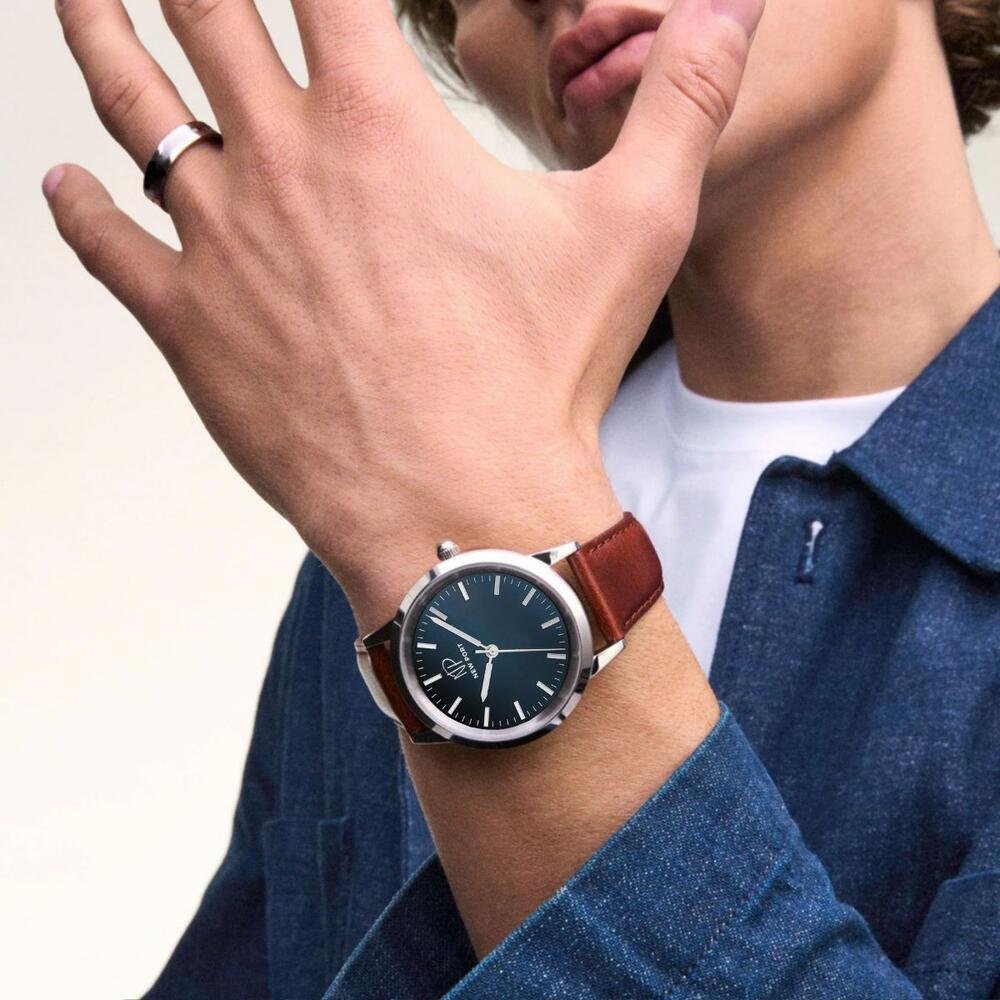 Relógio Masculino Elegante Prata Casual Analógico New Port Prata 2