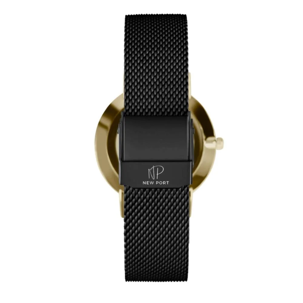 Relógio Feminino Analógico Dourado Casual Elegante New Port Dourado 6