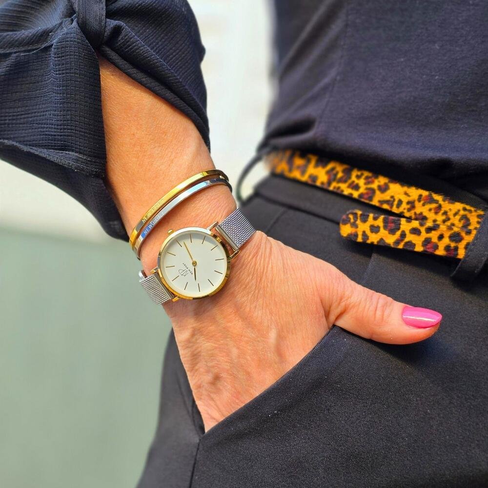 Relógio Bicolor Feminino 32mm + 2 Braceletes