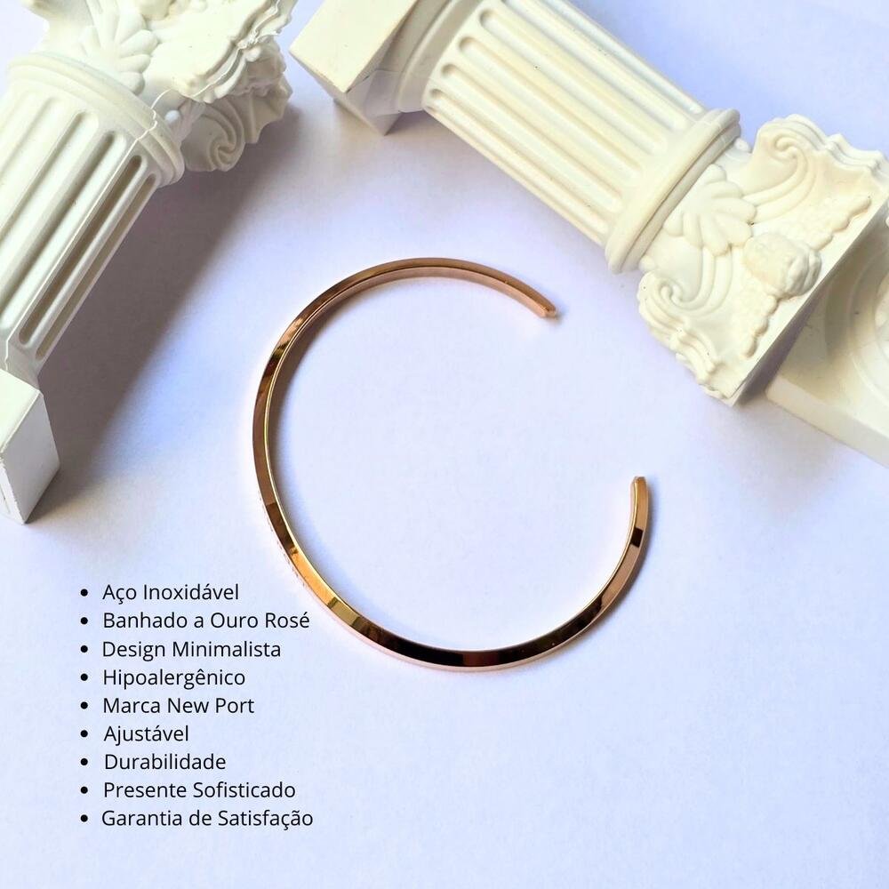 Relógio Feminino Preto 32mm com Bracelete New Port Preto 3