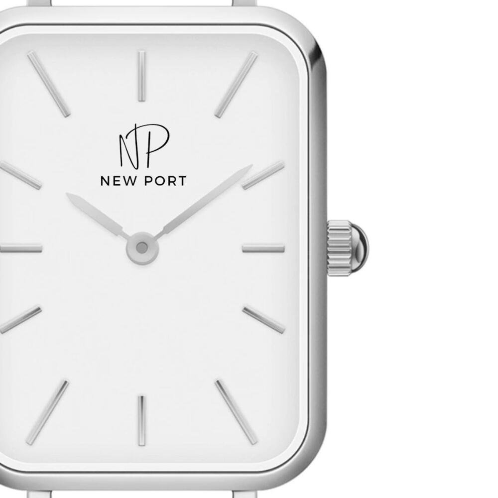 Relógio Quadrado Feminino Pulseira Marrom Analógico Elegante Marrom 3