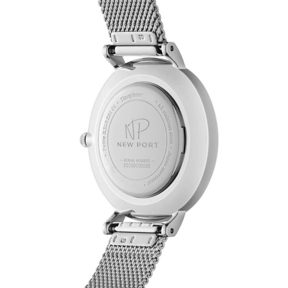Relógio Feminino Prata Delicado Casual Elegante NewPort 32mm Prata 5