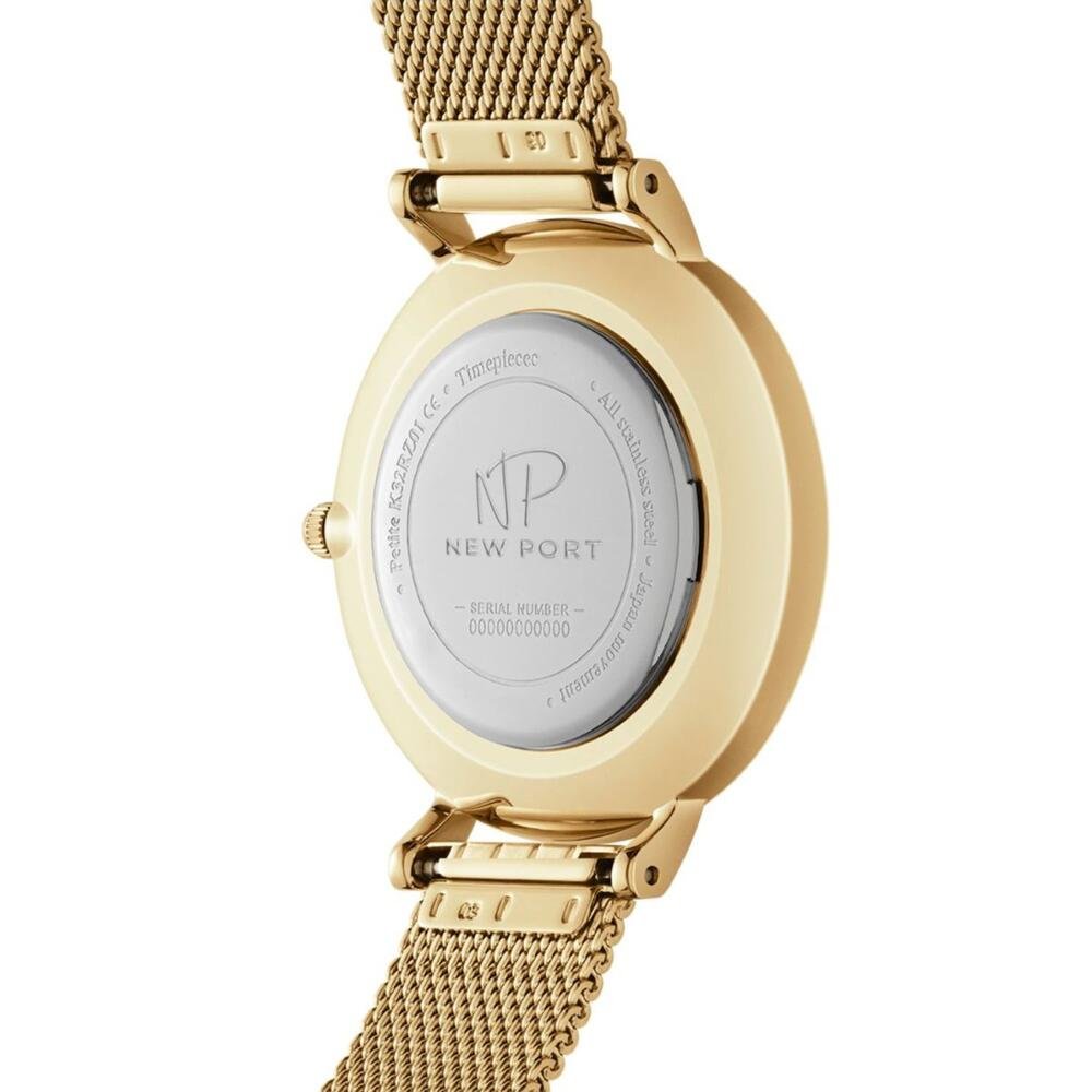 Relógio Feminino Dourado Delicado Casual Elegante New Port Dourado 5